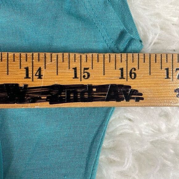 DAISY FUENTES Womens Floral Beaded Sleeveless Top Teal Size Petite Small - Picture 10 of 10